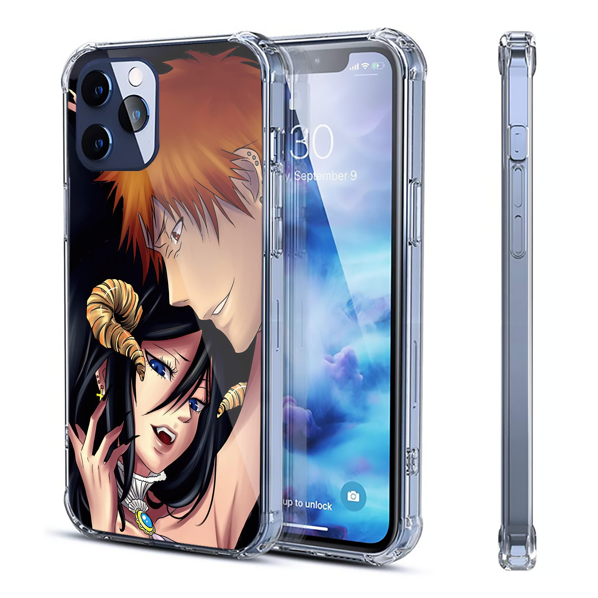 （画像用） ブリーチ BLEACH 【iPhone 12シリーズ対応】透明スマホケース（クリアソフトケース）